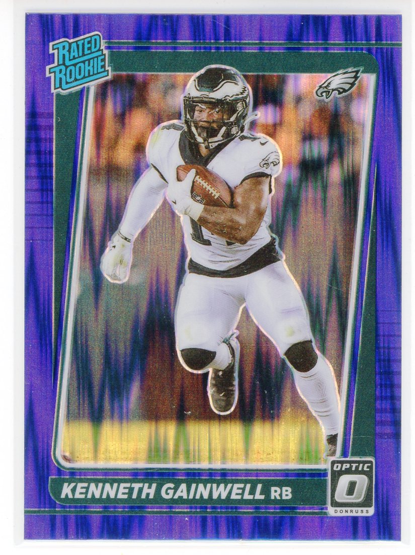 Kenneth Gainwell Autographed 2021 Panini Select Tie Dye Prizm Rookie C