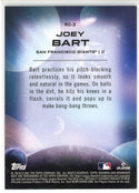 Joey Bart 2021 Bowman's Best Rookie Craftsmanship Card #RC-3