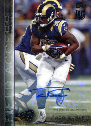 Todd Gurley Autographed 2015 Topps Field Access Rookie Card