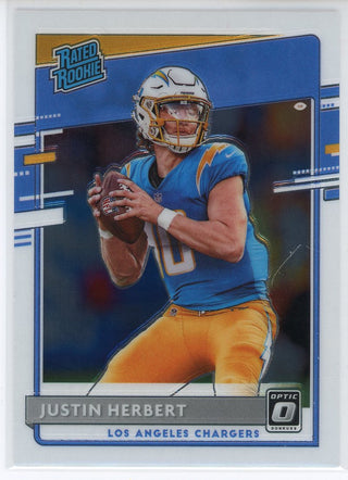 Justin Herbert 2020 Panini Donruss Optic Rated Rookie Card #153