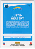 Justin Herbert 2020 Panini Donruss Optic Rated Rookie Card #153