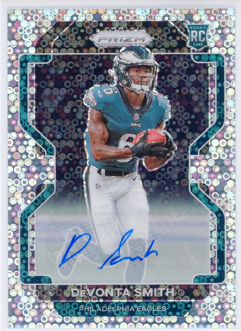 DeVonta Smith Philadelphia Eagles Autographed 2021 Panini Prizm