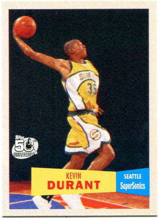 Kevin Durant 2007-08 Topps 50th Anniversary Rookie Card #112