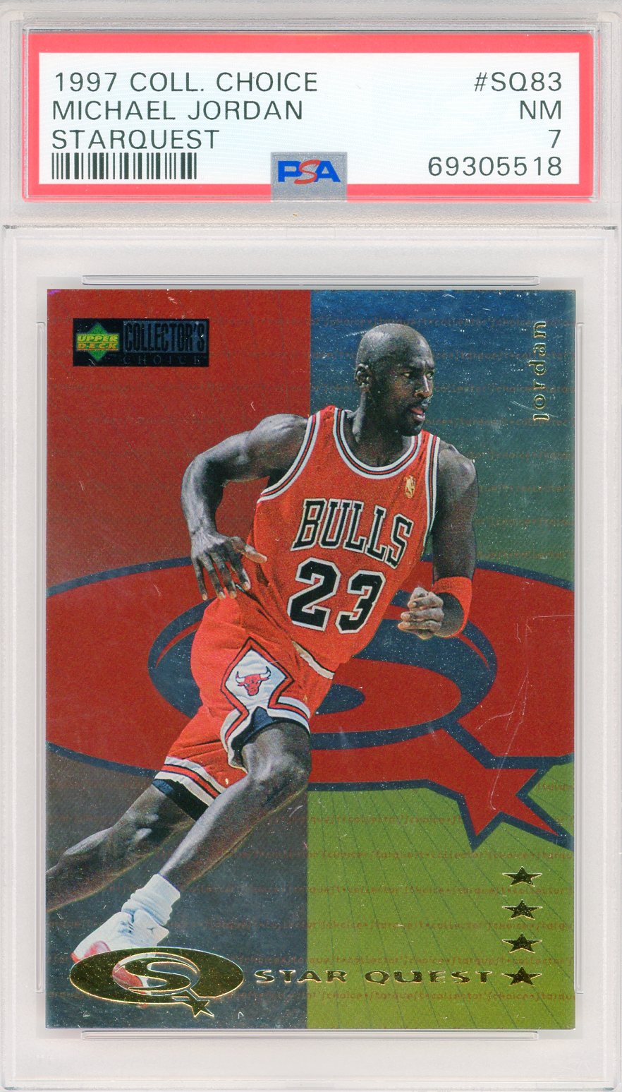 Michael Jordan 1997 Upper Deck Collectors Choice Starquest Card