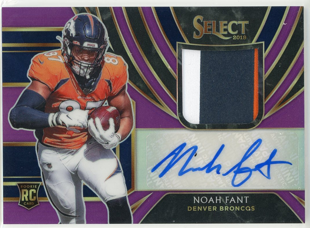 2019 DONRUSS ROOKIE PHENOMS JERSEY RELIC NOAH FANT BRONCOS