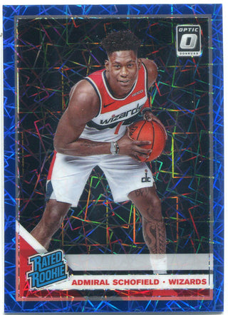 Admiral Schofield 2019-20 Donruss Optic Blue Velocity Prizm Rated Rookie Card