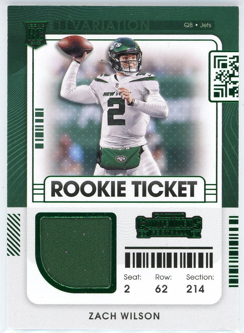 Zach Wilson 2021 Playoff Rookie Wave #RW-ZWI Price Guide - Sports