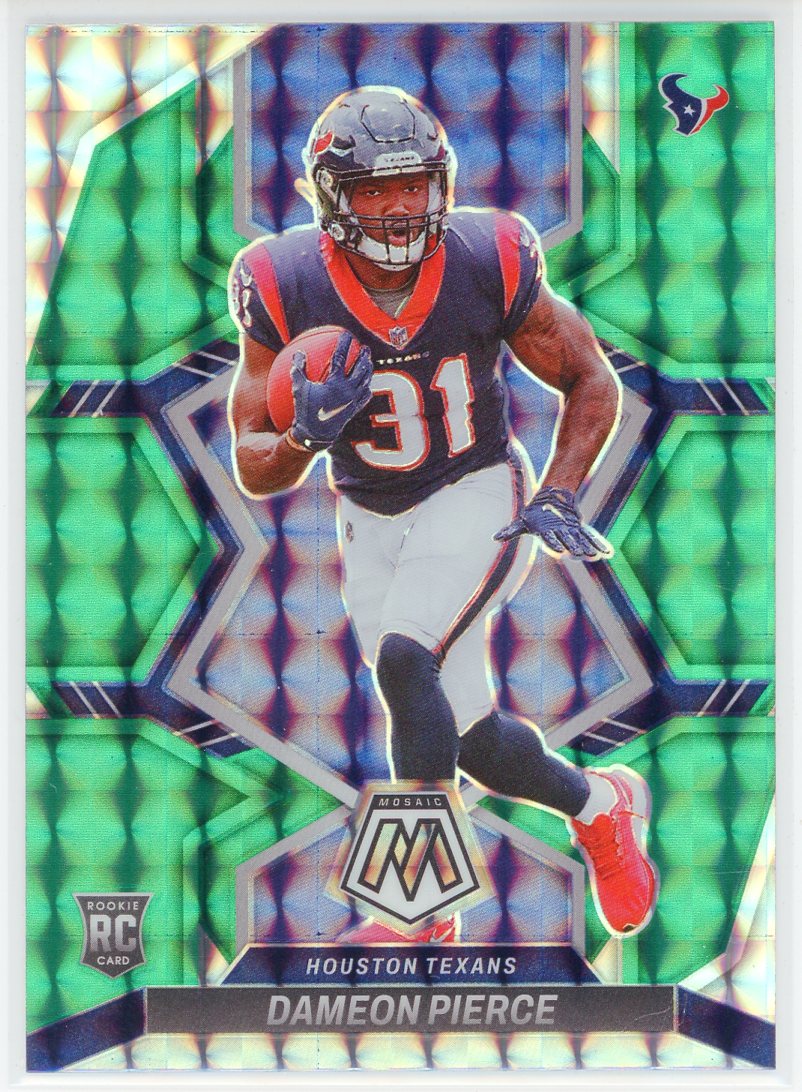 NTWRK - 2022 Panini Illusions Football Dameon Pierce T/C Yellow Diamond