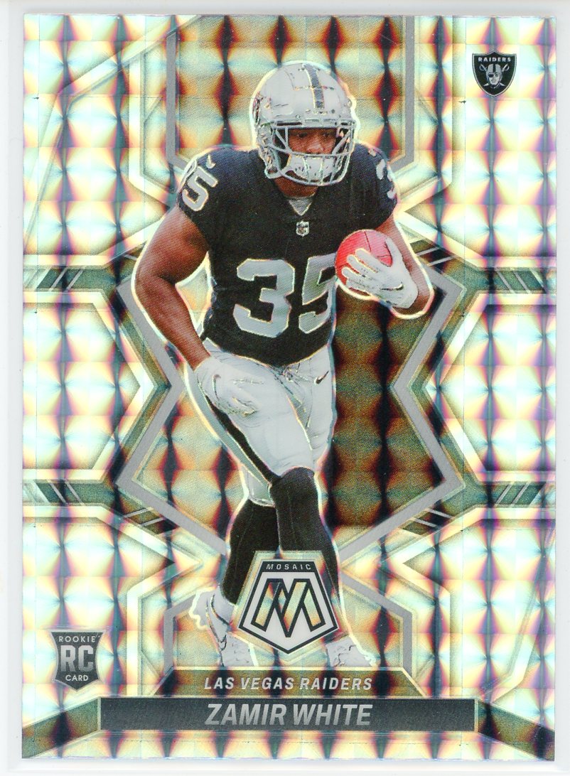 Zamir White 2022 Panini Mosaic Silver Prizm Rookie Card #334