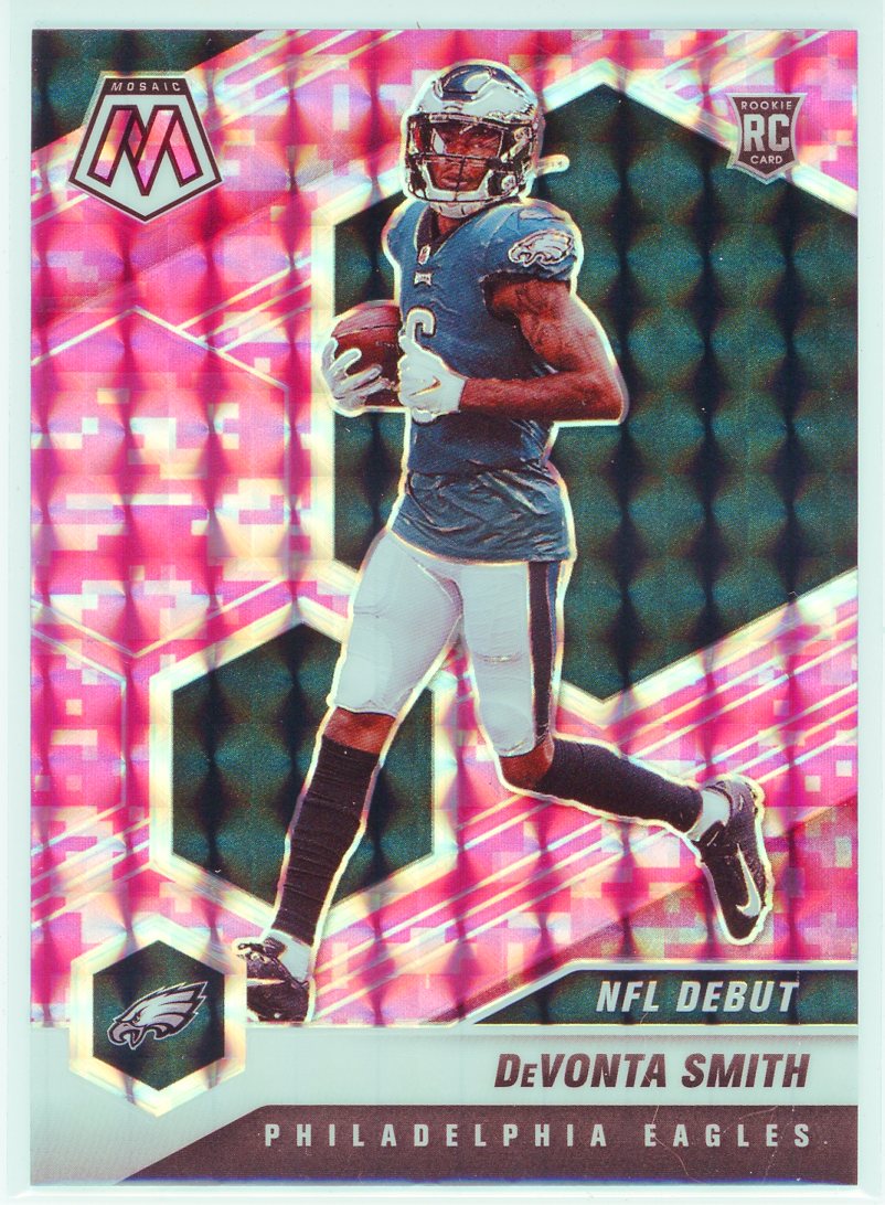 DEVONTA SMITH 2022 NFL MOSAIC GREEN PRIZM Philadelphia Eagles