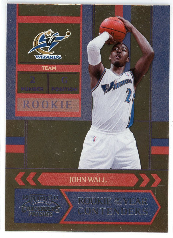 John Wall 2010-11 Panini Playoff Contenders Patches Rookie Card #1