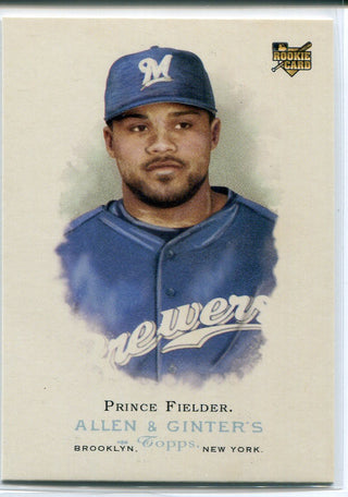 Prince Fielder 2006 Topps Allen & Ginters Rookie Card