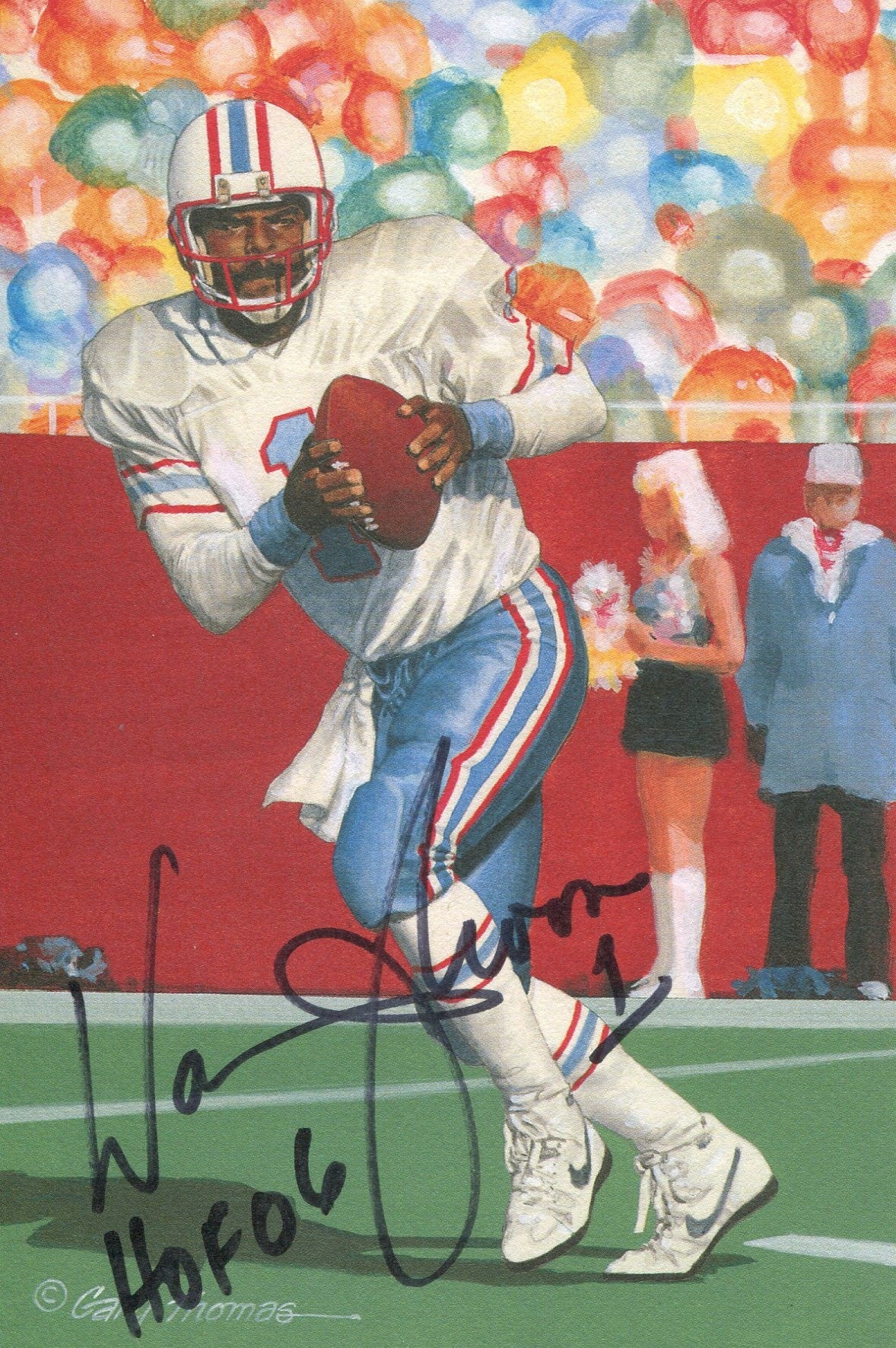 Autographed WARREN MOON 8X10 Minnesota Vikings Photo