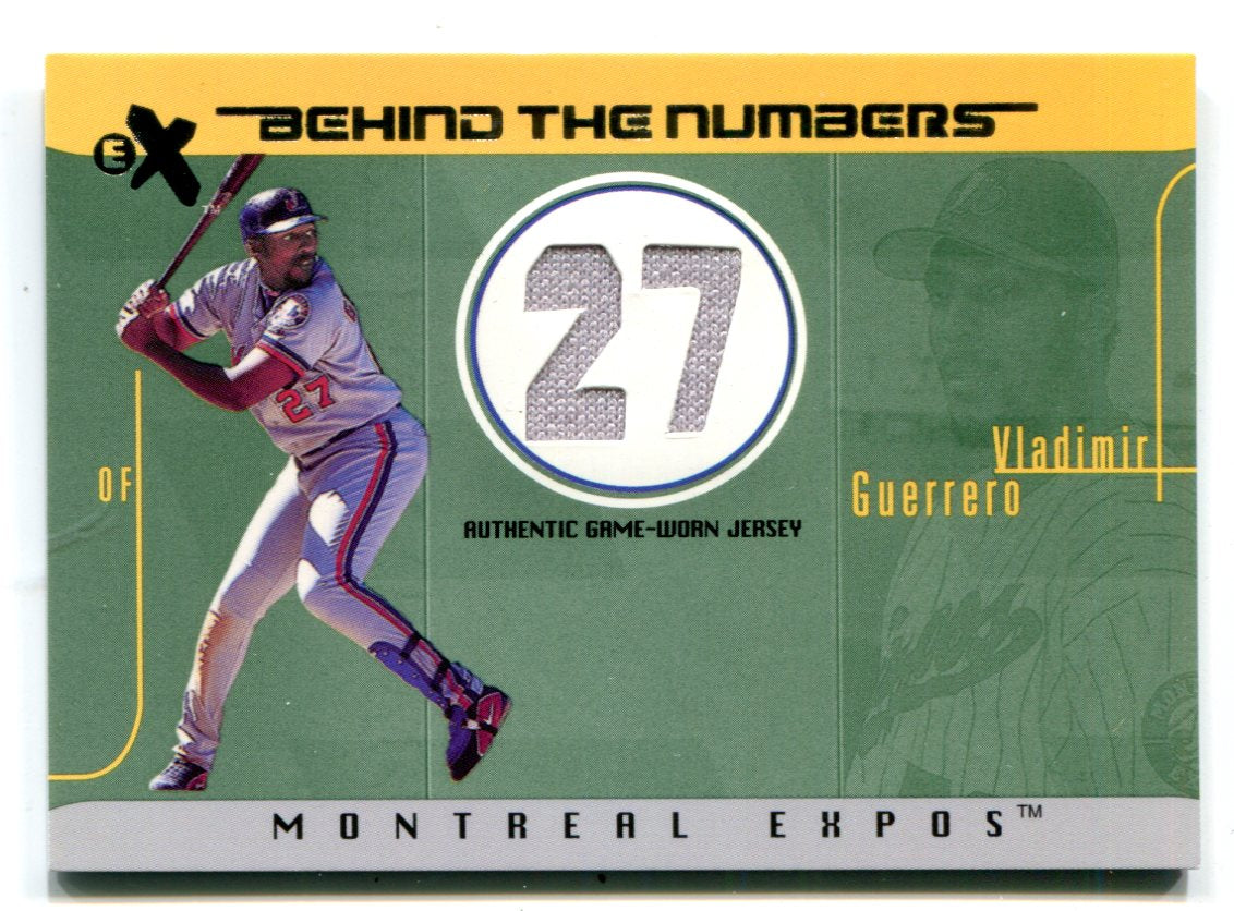 Vladimir Guerrero Sr. Game Worn Jersey Baseball Card