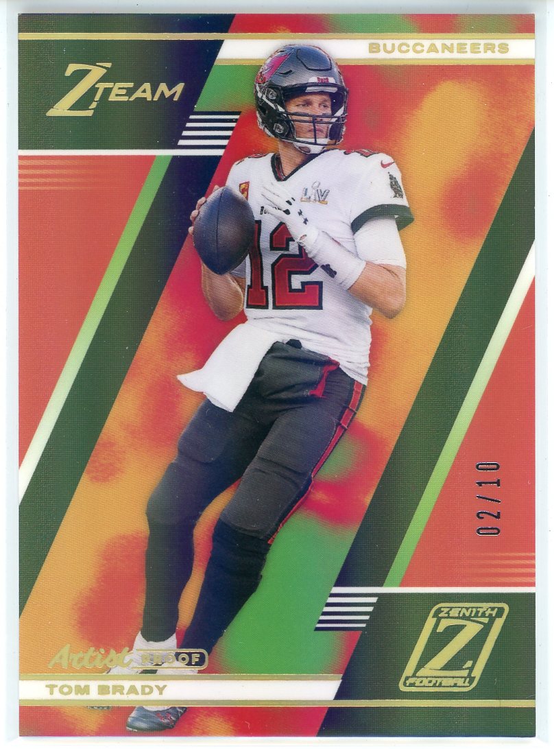 2022 Panini Zenith Z-TEAM #ZTY-1 TOM BRADY Patriots Buccaneers GOAT