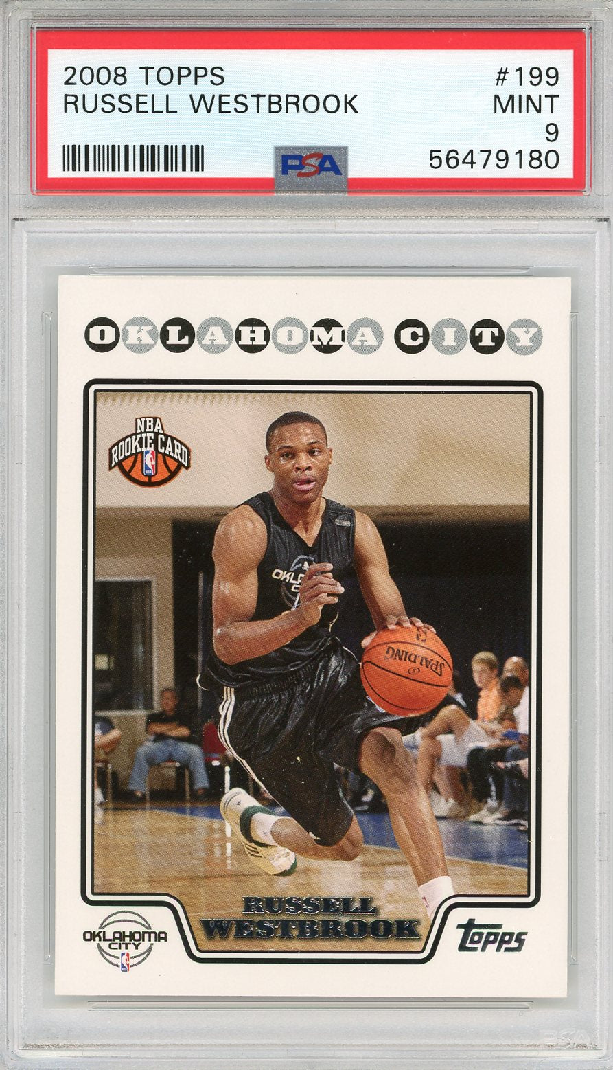 Russell Westbrook 2008 Topps Rookie Card #199 (PSA
