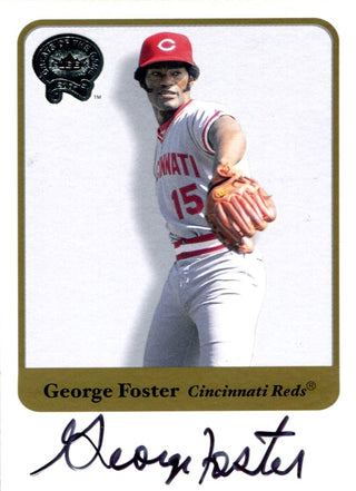George Foster Autographed 2001 Fleer Greats of the Game Card
