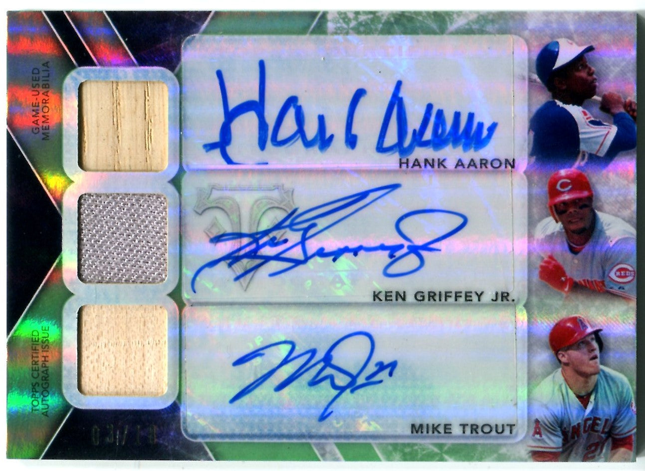 Game-Used or Autographed Baseball Cards