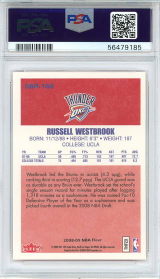 Russell Westbrook 2008 Fleer Rookie Card #166 (PSA)