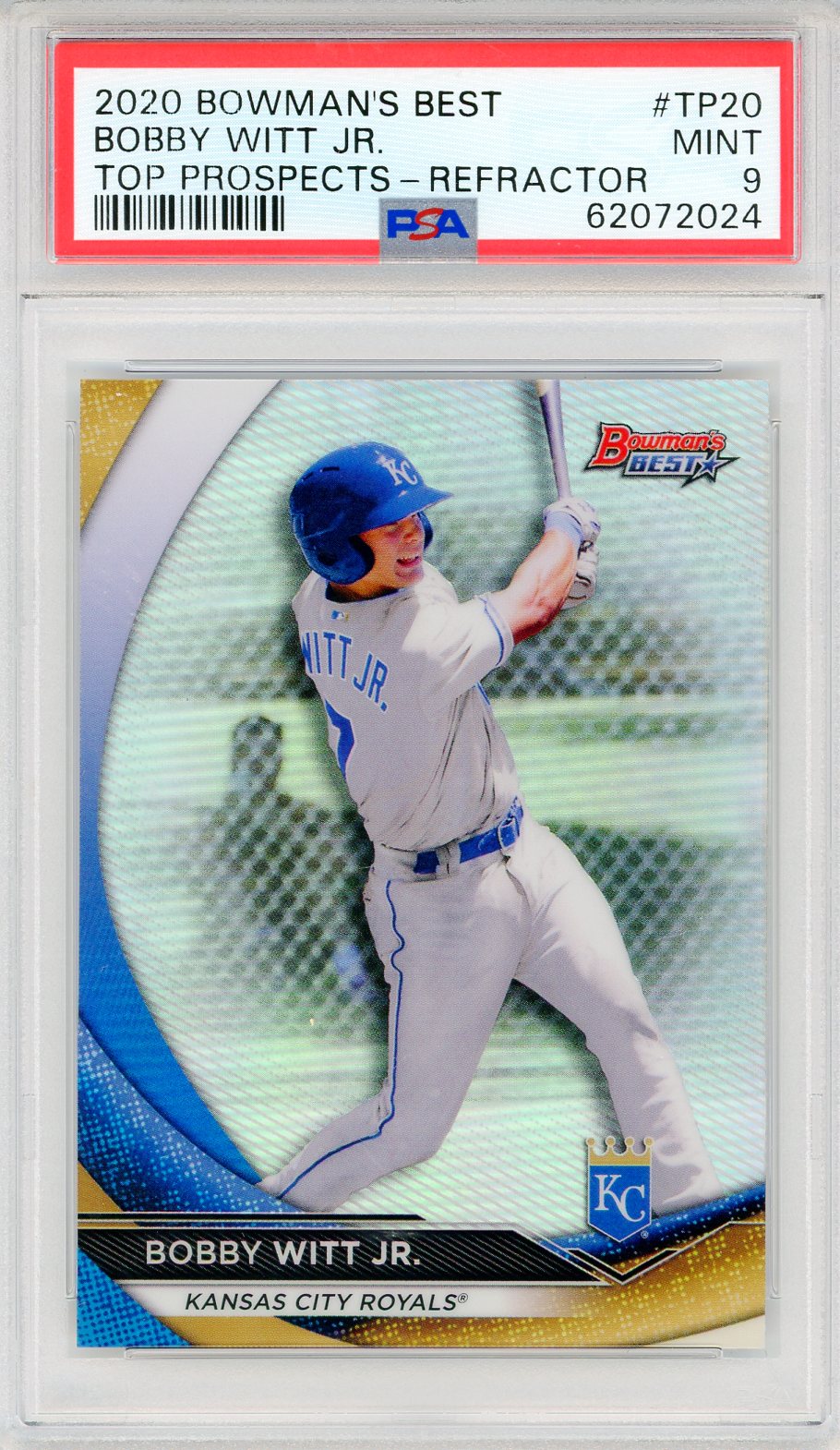 Bobby Witt Jr. 2020 Bowman's Best Top Prospects Rookie Refractor Card |  Hollywood Collectibles