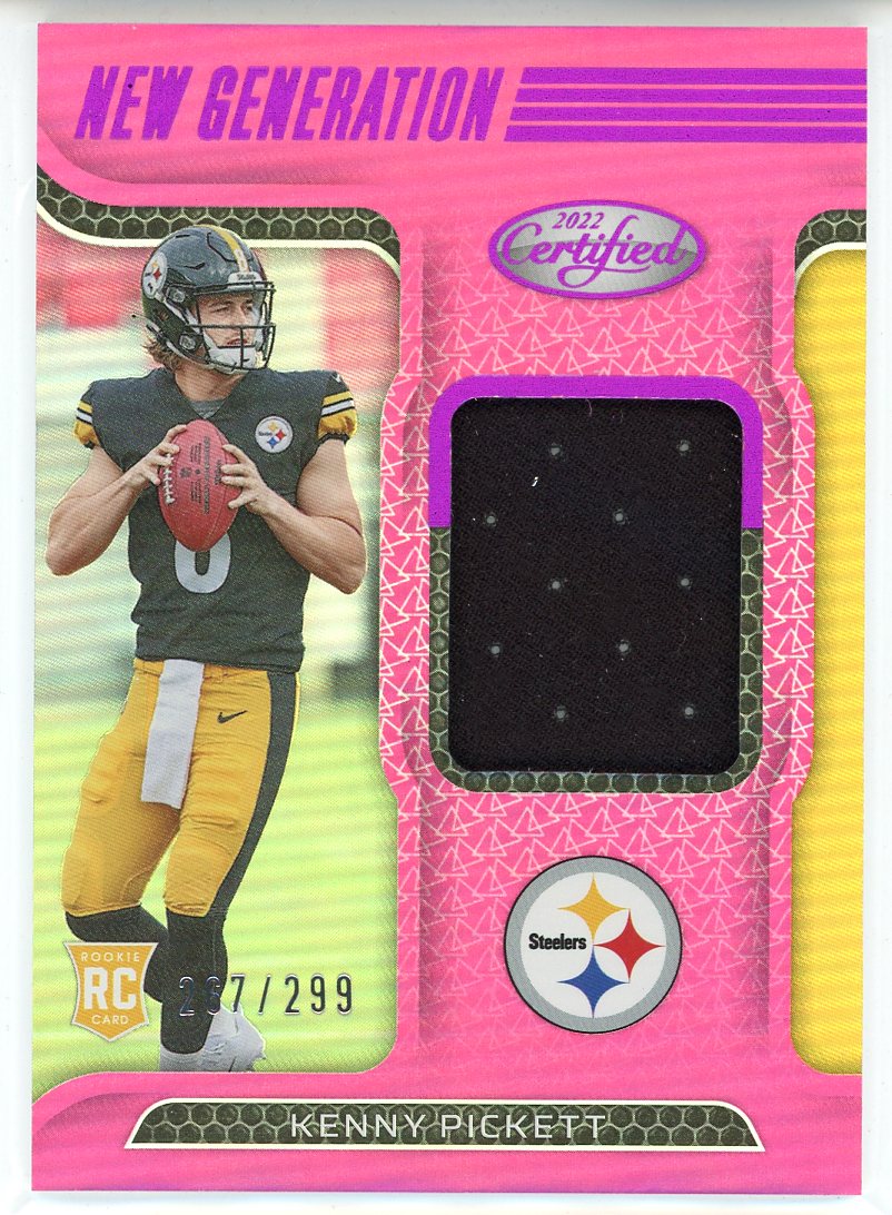 Kenny Pickett 2022 Panini Certified New Generation Pink Mirror