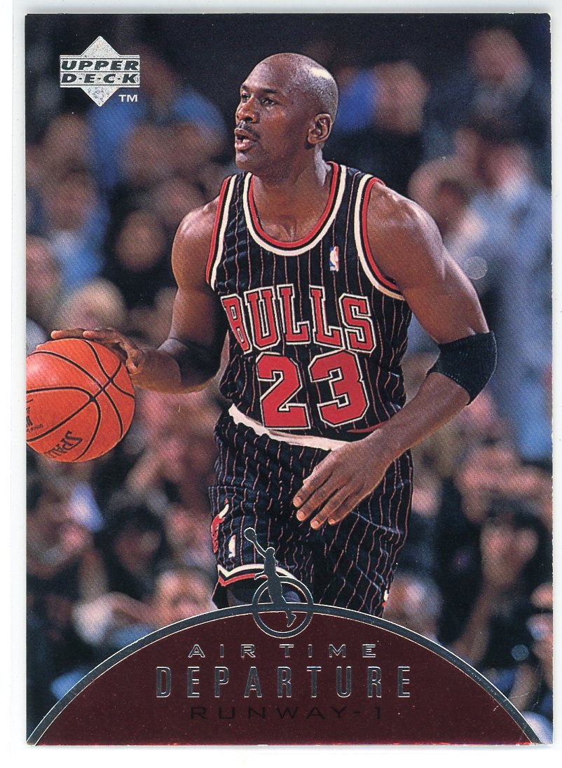 Michael Jordan 1997 Upper Deck Air Time Departure Runaway-1 Card