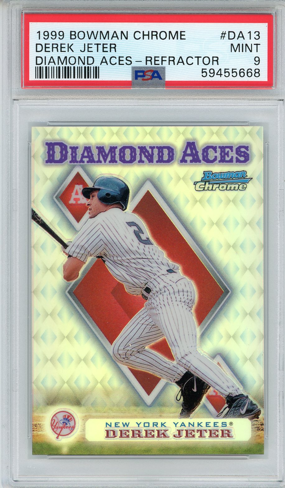 DEREK JETER 1999 BOWMAN CHROME REFRACTOR