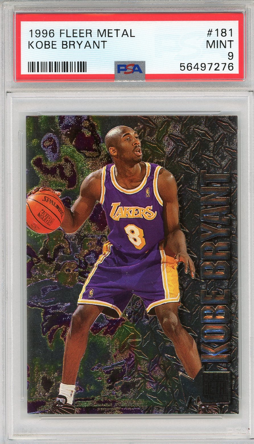 Kobe Bryant 1996 Fleer Metal Card #181 (PSA) | Hollywood