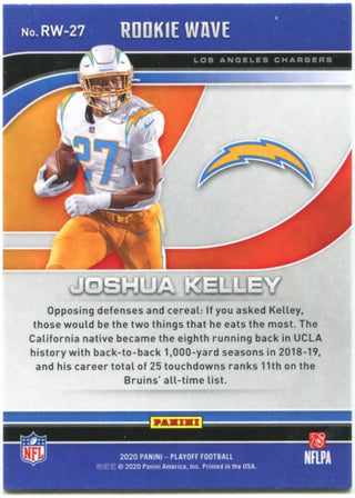 Joshua Kelley Panini Playoff Rookie Wave 2020