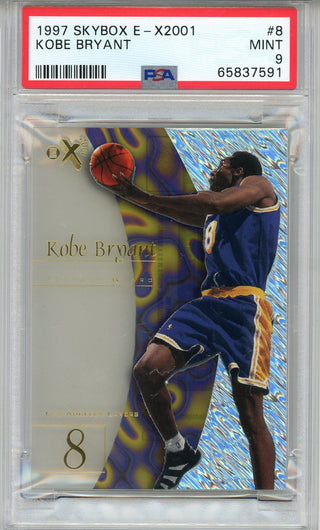 Kobe Bryant 1997 Skybox E-X2001 Card #8 (PSA Mint 9)