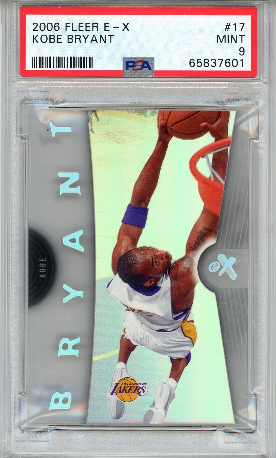 Kobe Bryant 2006 Fleer E-X Card #17 (PSA Mint 9) | Hollywood 