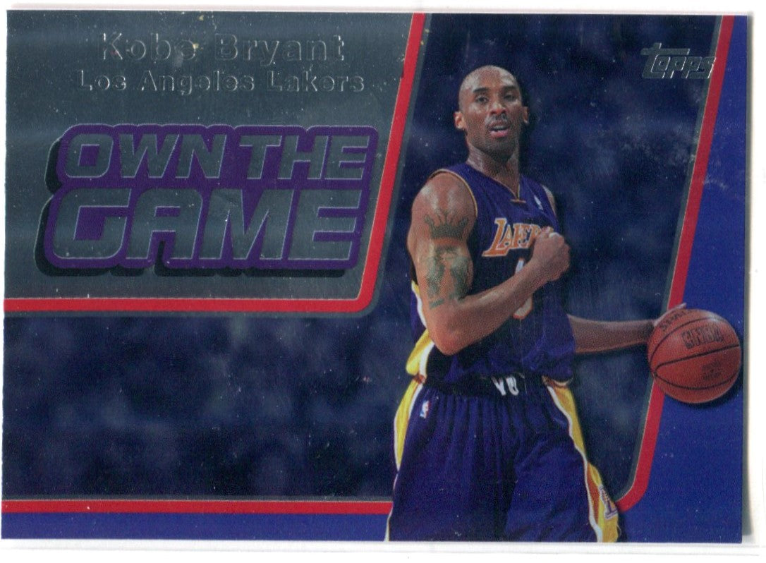 Kobe Bryant Game-Worn Jersey Card Topps 2006 Own The Game Los Angeles Lakers