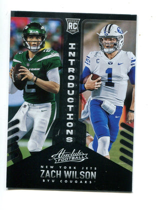 Zach Wilson 2021 Panini Absolute Football Introductions #INT2 RC