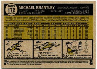 Michael Brantley Topps Heritage Rookie Card 2010 #172