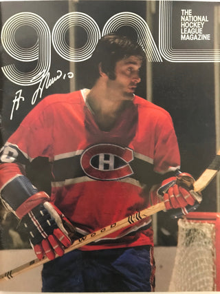Guy LaFleur Signed Goal Magazine January 1976 Vol. III Issue 9