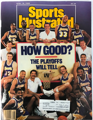 Los Angeles Lakers Unsigned Sports Illustrated Magazine April 18 1988