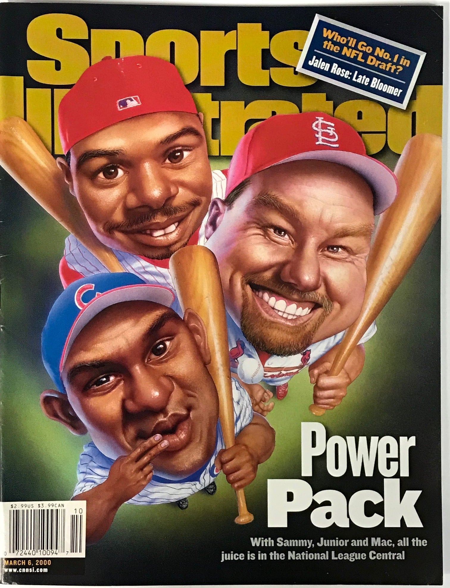 Ken Griffey Jr Mark McGwire & Sammy Sosa Unsigned Sports Illustrated M