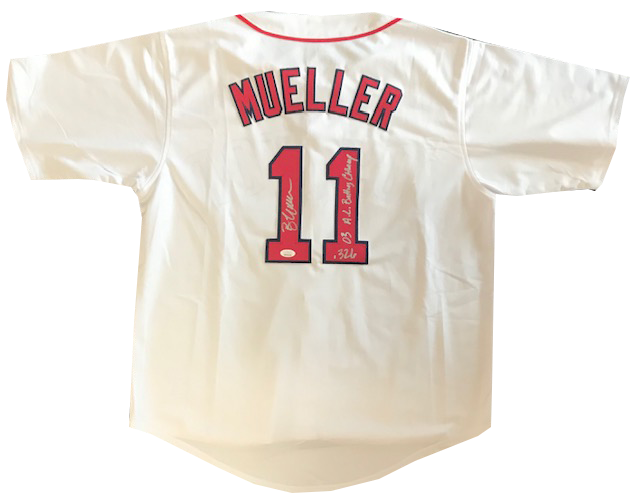 Bill Mueller Signed Red Sox Jersey (Beckett) 2xInsbd World Series & Ba –