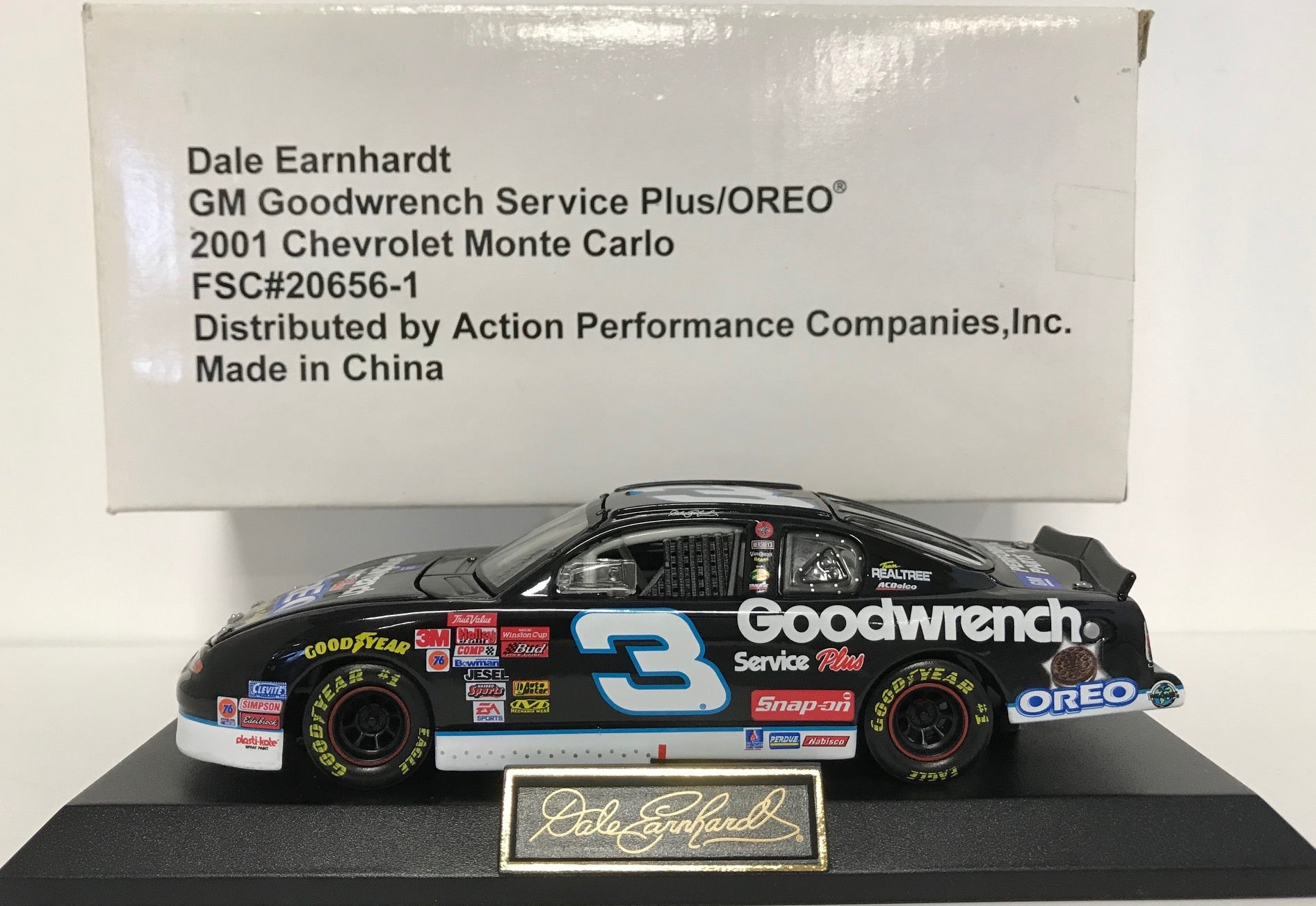 Dale Earnhardt Unsigned 3 2001 1 43 Scale Die Cast Car