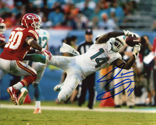 Jarvis Landry Autographed Stretching Out Catch 8x10 Photo