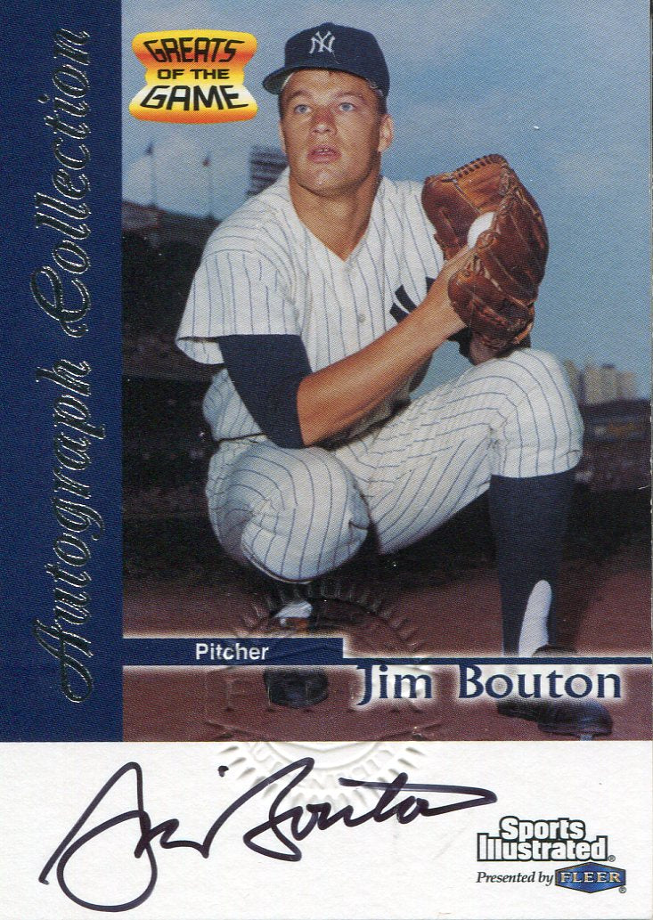 MLB Jim Bouton Signed Trading Cards, Collectible Jim Bouton Signed Trading  Cards