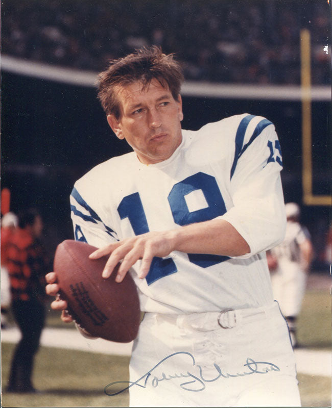 Johnny Unitas Baltimore Colts Signed 8x10 Autographed Photo 