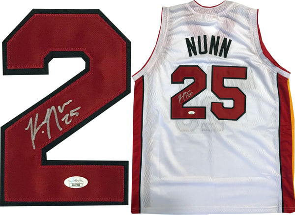 Kendrick Nunn Autographed Miami Heat Custom White Jersey (JSA)