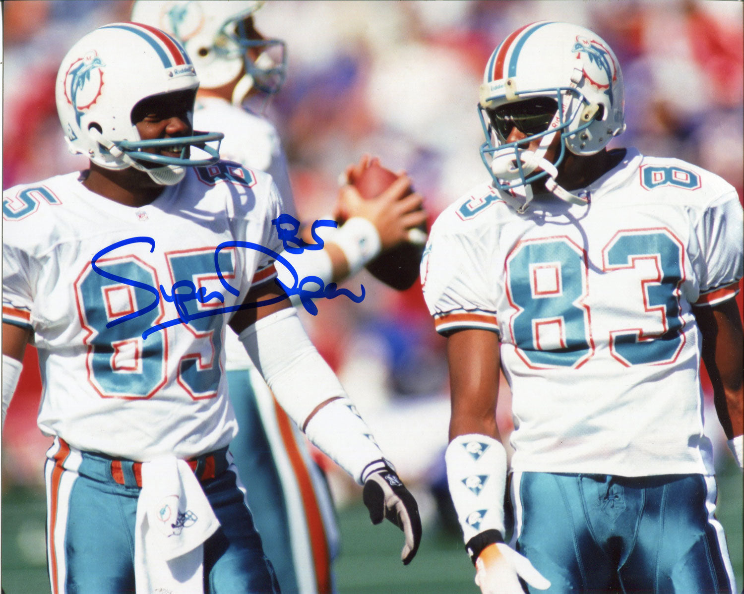 Signed Mark Duper Picture - vs Buffalo Bills 8x10