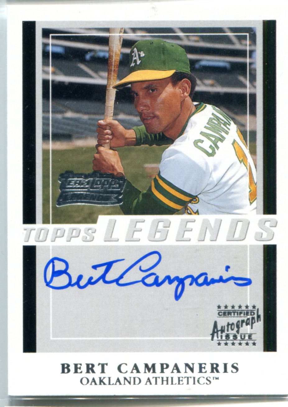 Bert Campaneris Autographed Oakland Athletics 8x10 Photo