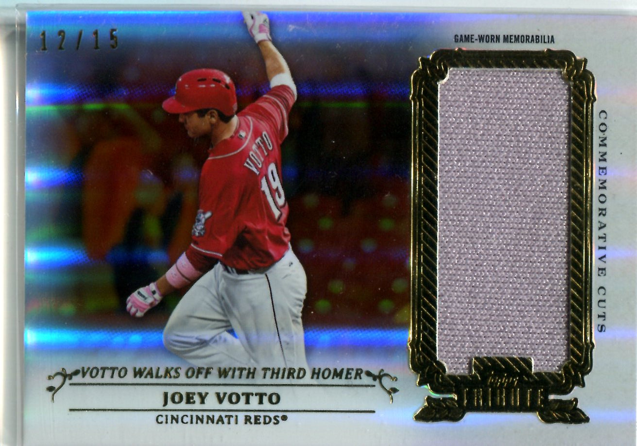 Joey Votto Game Used Jersey Autographed Cincinnati Reds 2013