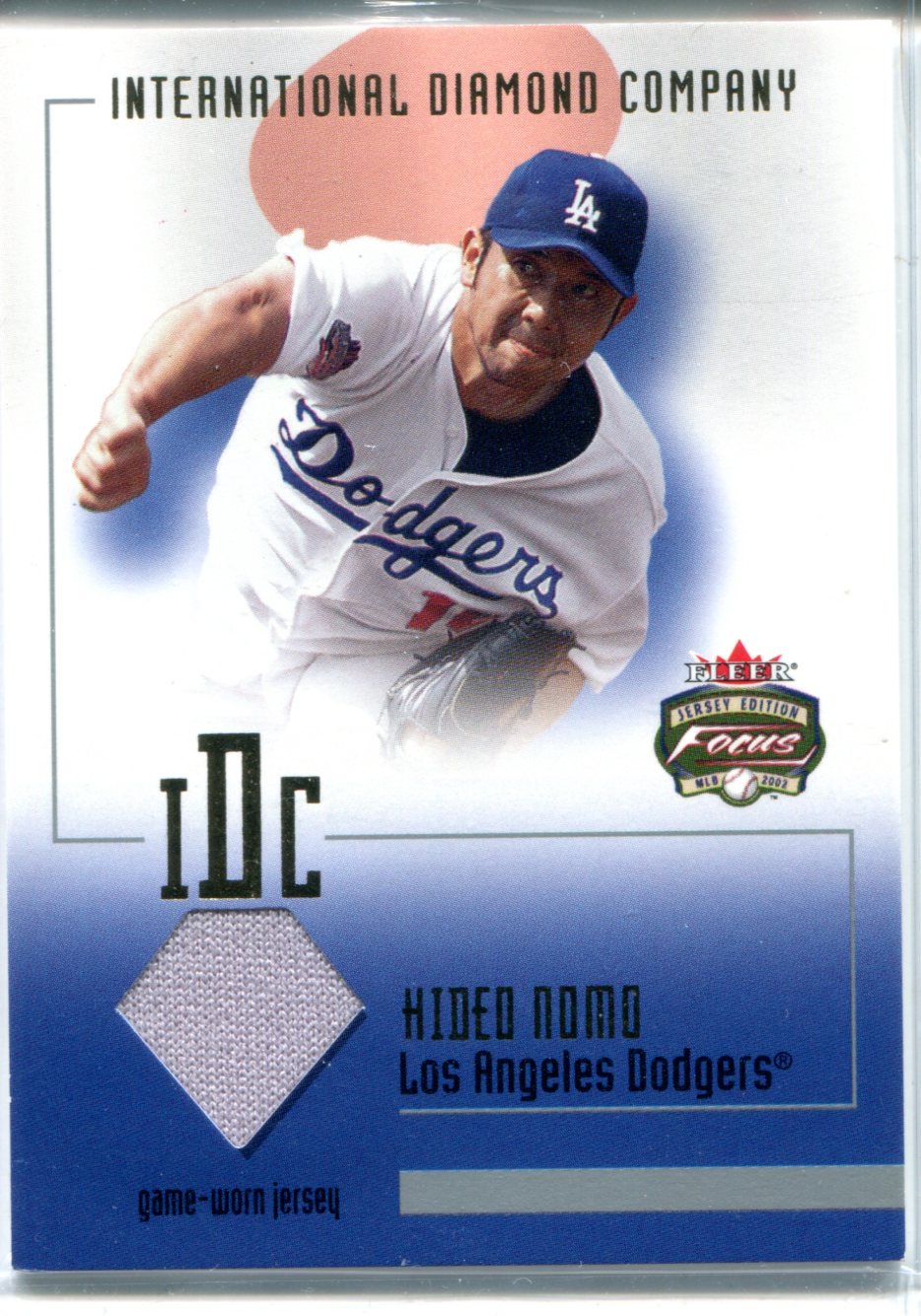 2002 Hideo Nomo Los Angeles DodgersGame Used Jersey.