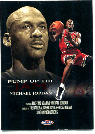 Michael Jordan 1998 Skybox NBA Hoops Pump Up The Jam Card