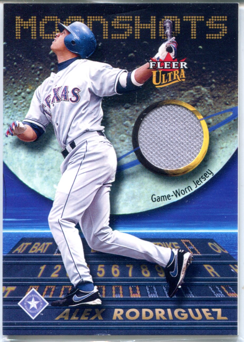 2002 Fleer/Skybox Moonshots Alex Rodriguez Game Worn Jersey