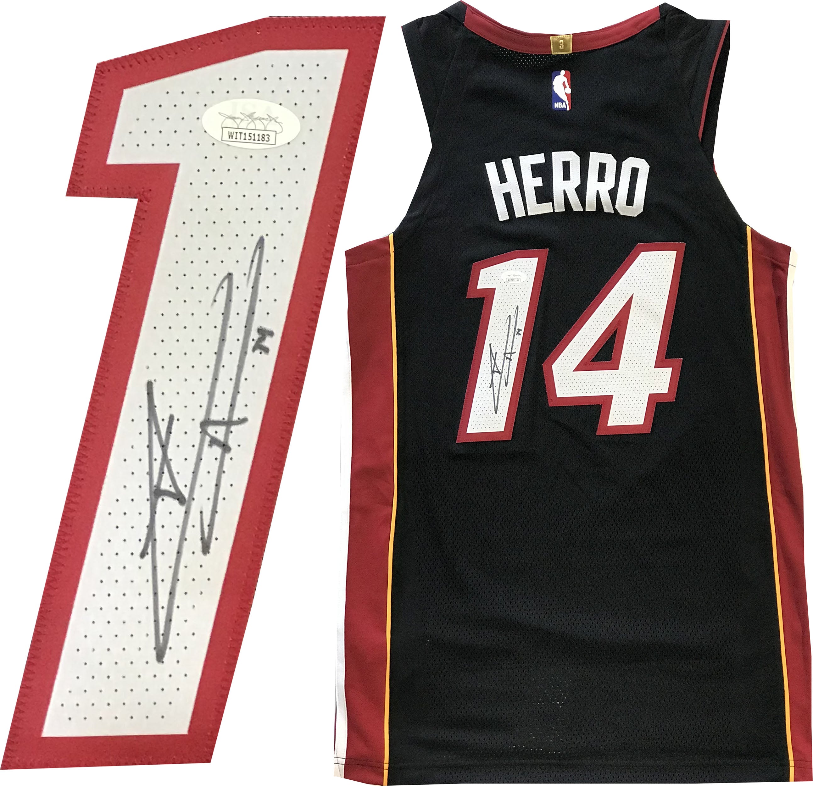 Tyler Herro Boy Wonder Autographed Miami Heat ViceNight Swingman Jersey  (JSA)